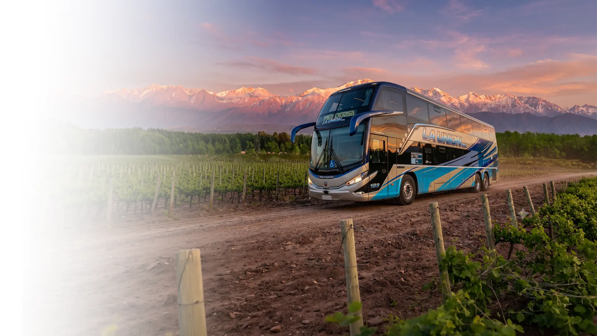 Colectivo de LA UNION S.R.L. en la región de Mendoza